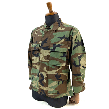 COAT HOT WEATHER WOODLAND CAMOUFLAGE PATTERN COMBAT BDUジャケット