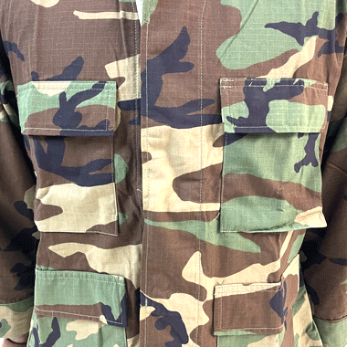 COAT HOT WEATHER WOODLAND CAMOUFLAGE PATTERN COMBAT BDUジャケット