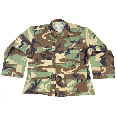 COAT HOT WEATHER WOODLAND CAMOUFLAGE PATTERN COMBAT BDUジャケット