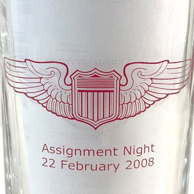 ASSIGNMENT NIGHT 2008 記念品 ビアグラス クリア