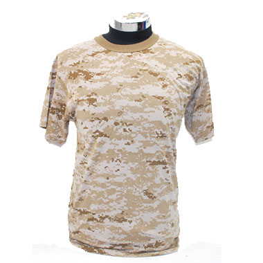 ROTHCO

海兵隊タイプ DESERT MARPAT　S/S T-SHIRTS
デザートマーパット半袖 Tシャツ

トレーニング時や戦闘服の中から着る
海兵隊タイプのインナーT-シャツです。

シンプルで丈夫なシャツですので、
普段用などにいかがでしょうか？

【サイズ】
S 肩幅:約41cm 身幅:約45cm 着丈:約67cm 袖丈:約19cm
M 肩幅:約44cm 身幅:約47cm 着丈:約71cm 袖丈:約19cm
L 肩幅:約52cm 身幅:約51cm 着丈:約72cm 袖丈:約23cm
XL 肩幅:約55cm 身幅:約58cm 着丈:約74cm 袖丈:約23cm

5295