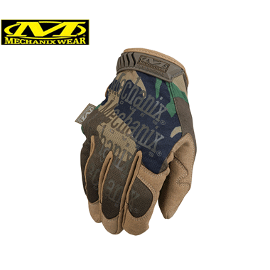 MECHANIX WEAR(メカニクス ウェア)

MECHANIX WEAR GLOVES Original WOODLAND CAMO ウッドランド

MULTIPURPOSE WORK

カラー：ウッドランド

サイズ：
全長(中指の先から手首)中指(中指の先から付け根)
甲幅(人差し指付け根から小指付け根まで)

Sサイズ 全長:約21.5cm 中指:約10cm 甲幅:約10cm
Mサイズ 全長:約22.5cm 中指:約10.5cm 甲幅:約10.5cm
Lサイズ 全長:約23cm 中指:約11cm 甲幅:約10.5cm

素材：
手のひら：ナイロン60% ポリウレタン38% カーボン2%
手の甲：ポリエステル94% スパンデックス6%

0.8mmの合成皮革素材

ミリタリータクティカルグローブ

通気性のあるTrekDry(トレックドライ)素材が手を涼しく、快適に保ちます。

調整可能なサーマル・プラスチック・ラバー (TPR) を採用し、手首にしっかりフィットします。

親指と人差し指の部分を強化することで耐久性が向上。

手の平側はタッチスクリーン対応技術を備えた耐久性の高い合成皮革。

洗濯機で洗いが可能。

※迷彩パターンのご指定できません。

