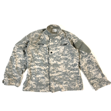 US COAT ARMY COMBAT UNIFORM BDUジャケット ワッペン付き ACU