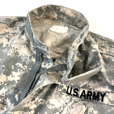 US COAT ARMY COMBAT UNIFORM BDUジャケット ワッペン付き ACU