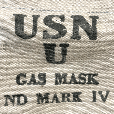 US NAVY ND GAS MASK MARK IV 専用バッグ付き 