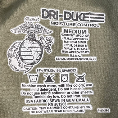 DRI-DUKE MOISTURE CONTROL インナーシャツ OD