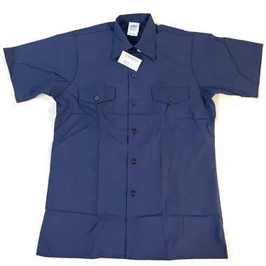 US NAVY SHIRT MANS UTILITY WORK ワークシャツ ネイビーの商品詳細