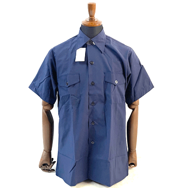 US NAVY SHIRT MANS UTILITY WORK ワークシャツ ネイビー