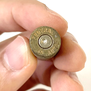 .45ACP 空薬莢 50発セット 黒ずみ 超ジャンク品