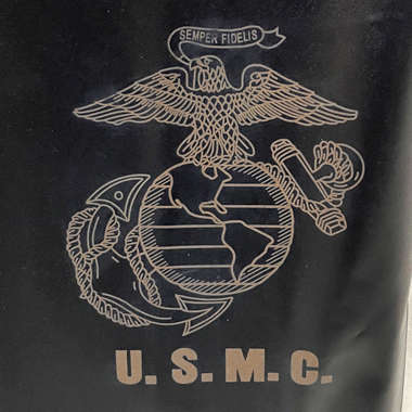 USMC ラバーポーチ ブラック