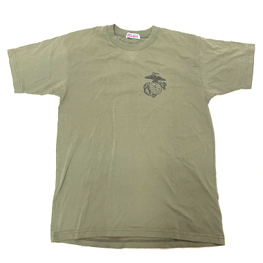 USMC ミリタリープリントTシャツ ベヴィーウエイト OD