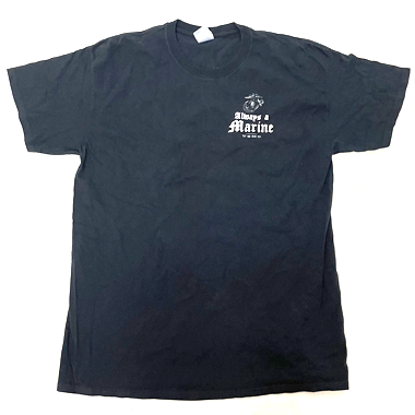 GILDAN USMC ミリタリープリントTシャツ ブラック