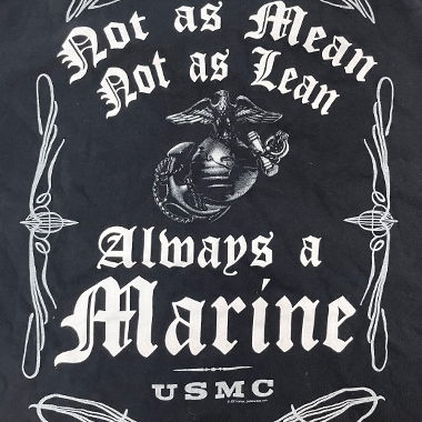 GILDAN USMC ミリタリープリントTシャツ ブラック