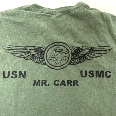 USN USMC ミリタリープリントTシャツ OD