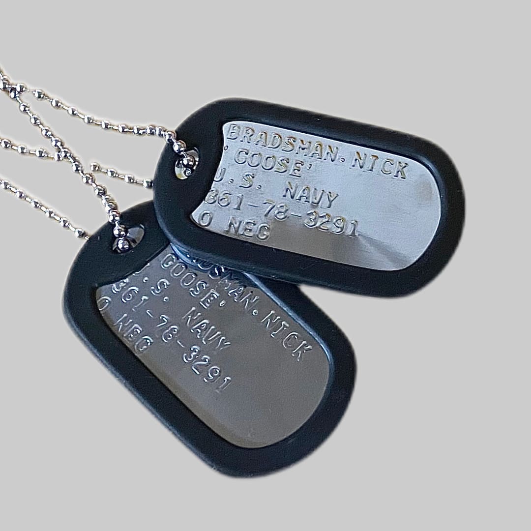 DOGTAG ドッグタグ 認識票 2枚 サイレンサー付きの商品詳細