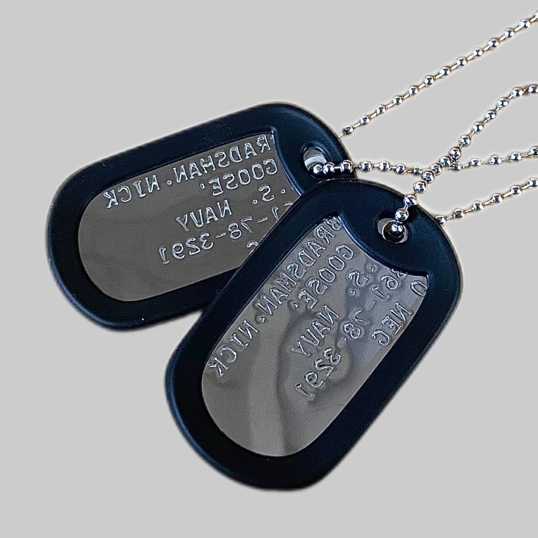 DOGTAG ドッグタグ 認識票 2枚 サイレンサー付き