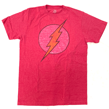 米軍放出品

DC COMICS THE FLASH プリントTシャツ レッド

カラー：レッド

サイズ：M
着丈:約67cm 身幅:約48cm 肩幅:約42cm 袖丈:約19cm

素材：ポリエステル40% コットン60%

フロントの稲妻プリントがいい感じに色落ちしておりヴィンテージ感最高です。

※米軍放出品の為、画像の程度とは若干異なる場合がございますので予めご了承下さい。
(キズ、へこみ、汚れ、穴あき、ほつれ、色味、文字書き入れなど)