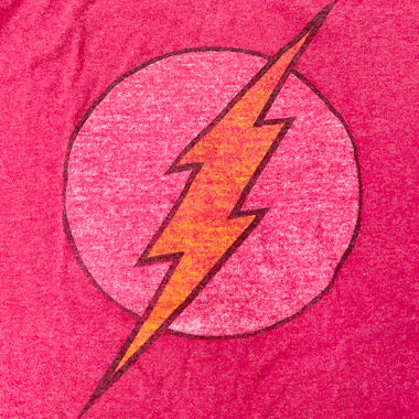 DC COMICS THE FLASH プリントTシャツ レッド