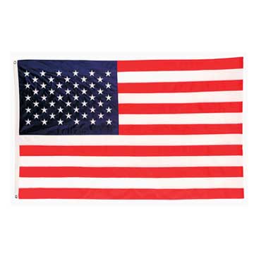 UNITED STATES AMEICA FLAG

100%POLYESTER　3×5

アメリカ国旗(星条旗)

旗の左サイトには上下にハトメが付いており、様々な固定が可能で、素材は100%ポリエステルなので、丈夫で水にも強いです。

サイズ88×155cm

《ROTHCO ロスコ ミリタリーフラッグ》

1450