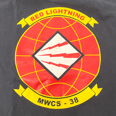 RED LIGHTNING MWCS-38 プリントTシャツ ブラック