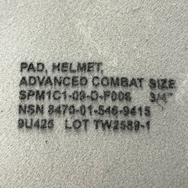 PAD HELMET ADVANCED COMBAT ヘルメットパッド 9個セット