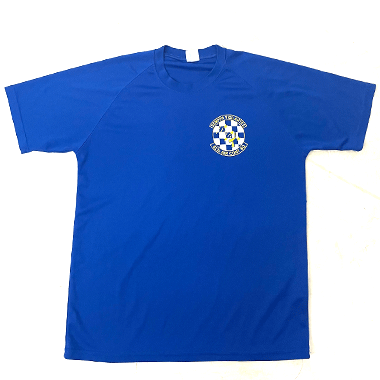 ミリタリープリントTシャツ 623D AIR CONT SQ ブルー