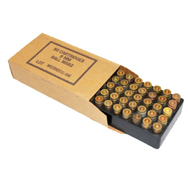 50 CARTRIDGES 9mm BALL M882