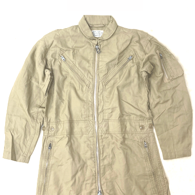 US NAVY COVERALLS FLYING MENS SUMMER カバーオール TAN