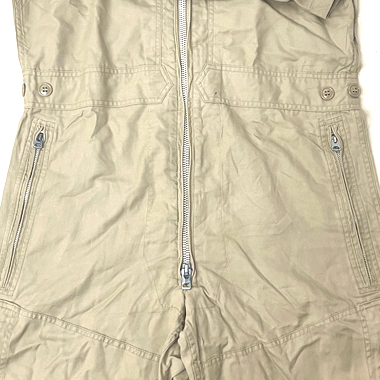 US NAVY COVERALLS FLYING MENS SUMMER カバーオール TAN