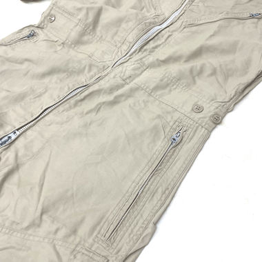 US NAVY COVERALLS FLYING MENS SUMMER カバーオール TAN