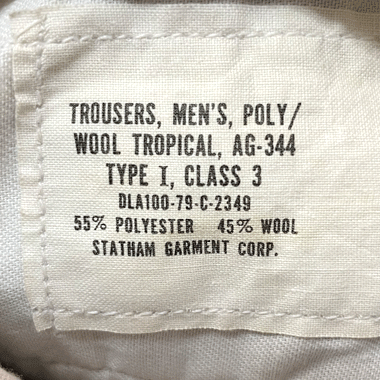 TROUSERS MENS TROPICAL AG-344 TYPE 1 CLASS 3 ドレスパンツ