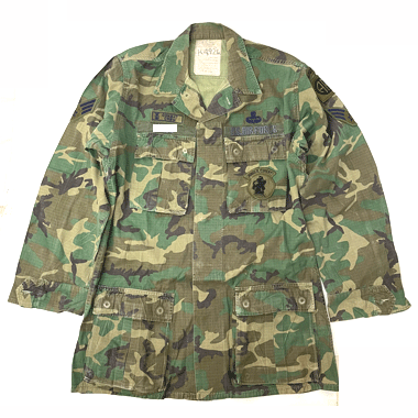 US AIRFORCE COAT HOT WEATHER ワッペン付き BDUジャケット80s ウッド