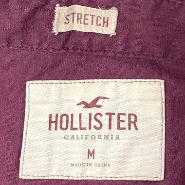 HOLLISTER ボタンダウン シャツ バーガンディ