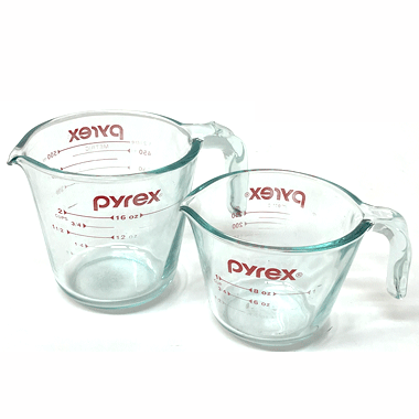 PYREX 耐熱ガラス メジャーカップ MADE IN USA 2個セットの商品詳細