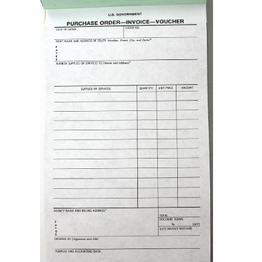 US PURCHASE ORDER-INVOICE-VOUCHER 請求書 