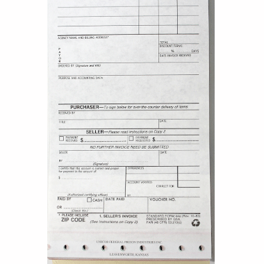 US PURCHASE ORDER-INVOICE-VOUCHER 請求書 