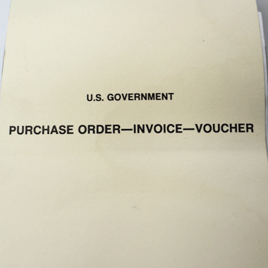 US PURCHASE ORDER-INVOICE-VOUCHER 請求書 