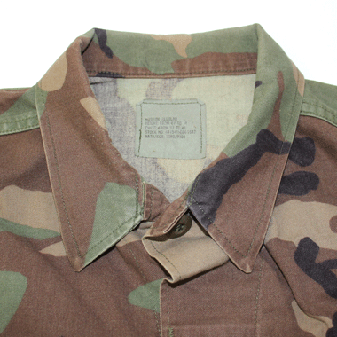 COAT WOOD CAMO PATTERN COMBAT BDUジャケット ウッドランド ノンリップ