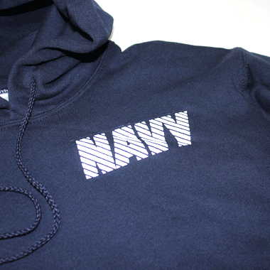 OFFICIAL US NAVY PRINT HEAVY WEIGHT HOOD プルオーバーパーカー