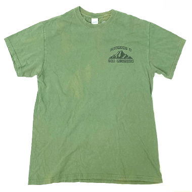 GILDAN ミリタリープリントTシャツ USMC スカル OD