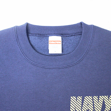 U.S NAVY SWEATSHIRT SLASH - indigo スウェットシャツ 裏起毛