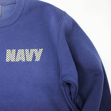 U.S NAVY SWEATSHIRT SLASH - indigo スウェットシャツ 裏起毛