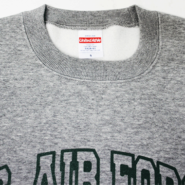 U.S AIRFORCE AREA CODE『098』SWEATSHIRT HEATHER GRAY スウェットシャツ 裏起毛 