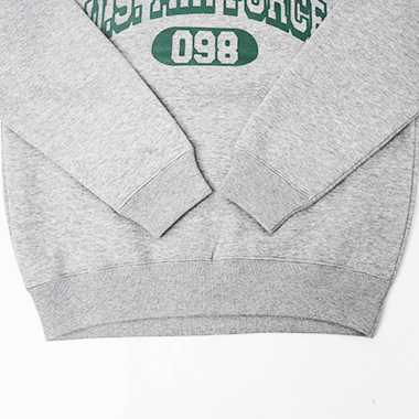 U.S AIRFORCE AREA CODE『098』SWEATSHIRT HEATHER GRAY スウェットシャツ 裏起毛 