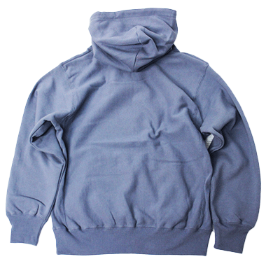 USMC BULLDOG HOODED SWEATSHIRT - stone blue ブルドッグ スウェットシャツ 裏起毛