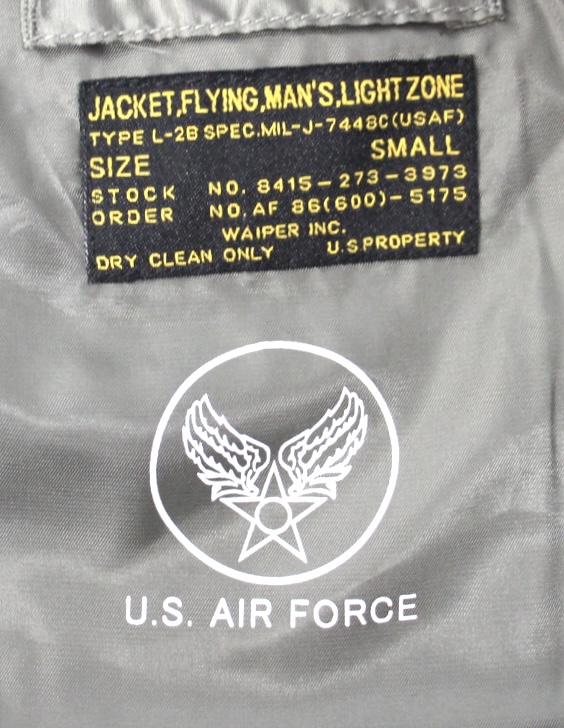 US AIRFORCE L-2B FLIGHT JACKET フライトジャケット 