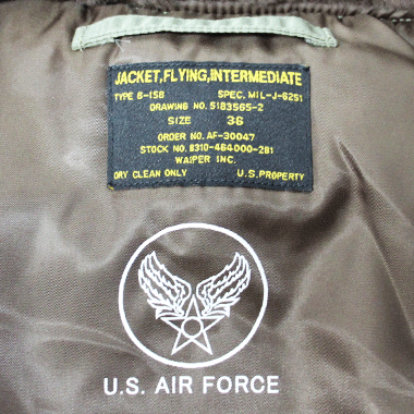 U.S.AIR FORCE B-15B FLIGHT JACKET  フライトジャケット