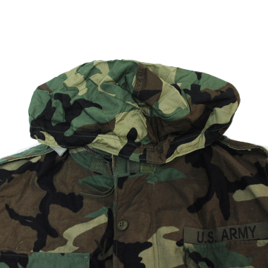 COAT COLD WEATHER FIELD 90s M-65 フィールドジャケット パッチ付き ウッドランド