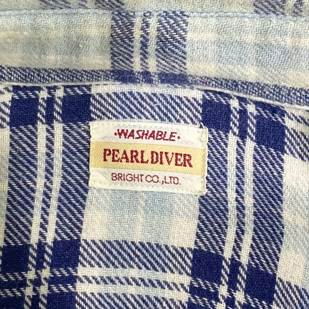 PEARL DIVER チェックワークシャツ