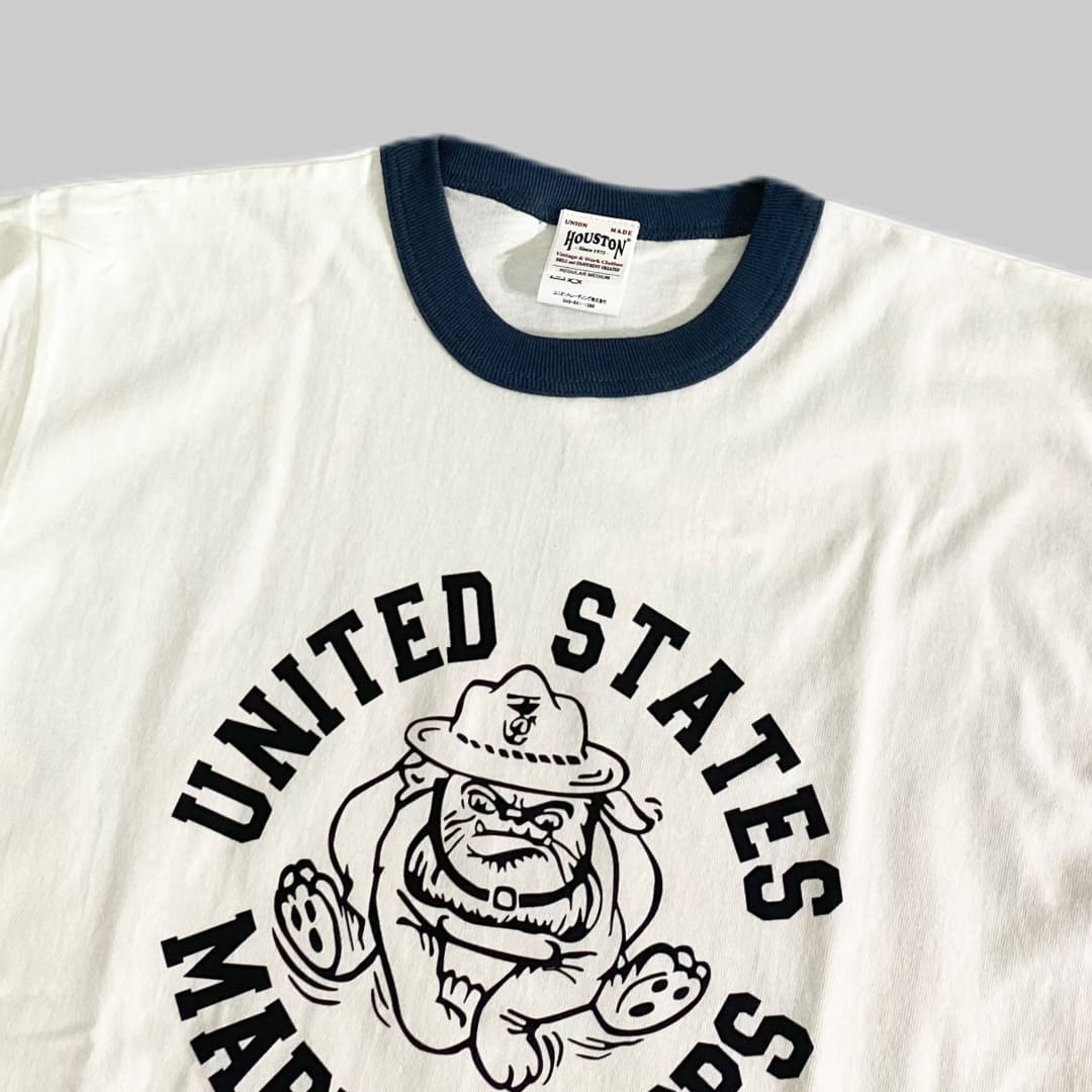 HOUSTON RINGER PRINT S/S TEE BULLDOG